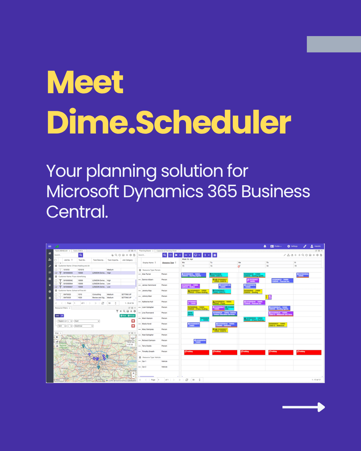Dime.Scheduler vs Excel - slide 2