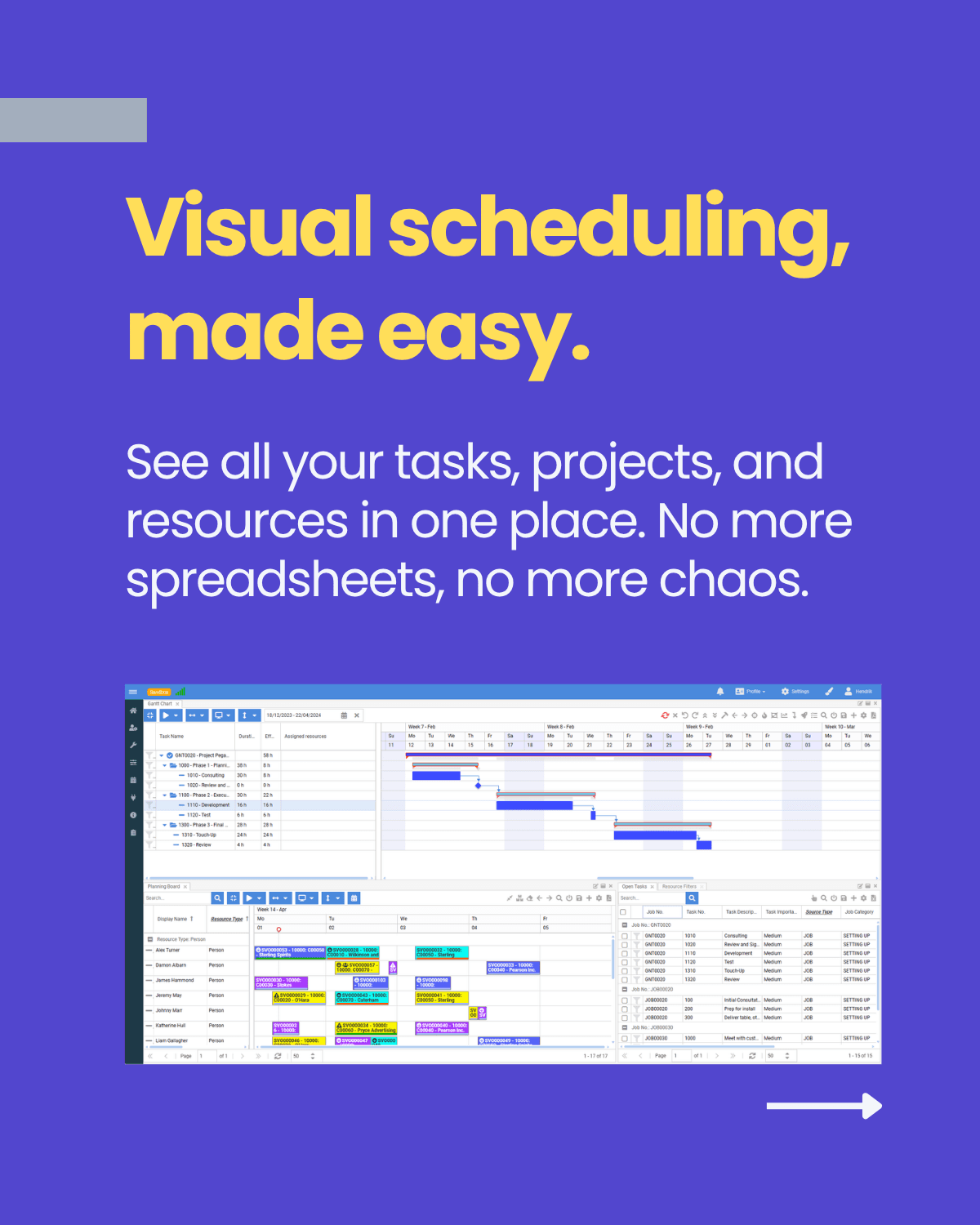 Dime.Scheduler vs Excel - slide 3