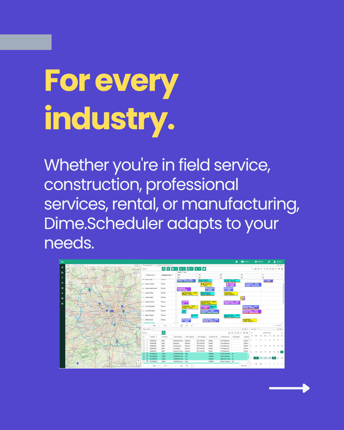 Dime.Scheduler vs Excel - slide 5